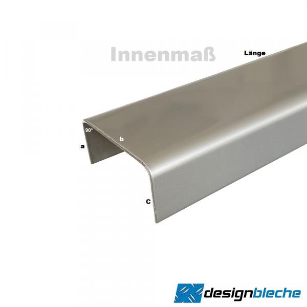 Edelstahl U-Profil V2A blank 2mm Einfassprofil